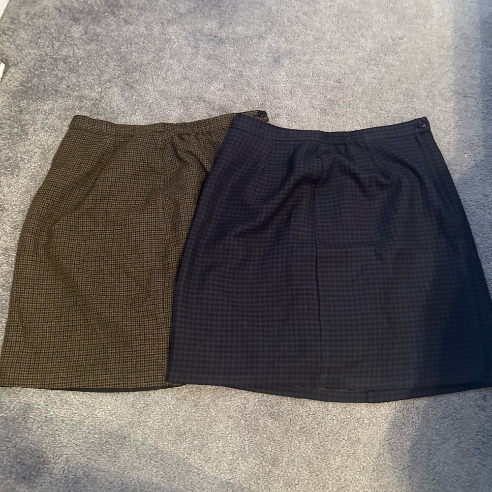 Briggs New York Black and Brown Pencil Skirt Set